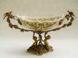 asztalközép bronz/porcelán JC-87 asztalközép bronz/porcelán JC-87