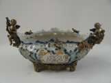 asztalközép porcelán/bronz PT-177