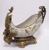 asztalközép porcelán/bronz PT-58