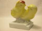 Csibe pár porcelán figura
