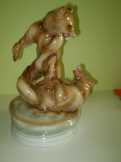 Eredeti Zsolnay porcelán szobor