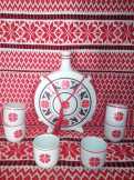 Hibátlan Hollóházi porcelán pálinkás készlet Hibátlan Hollóházi porcelán pálinkás készlet