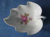 Hollóházi porcelán levél tálka