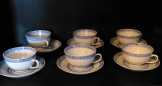 Kínai rizsszemes porcelán teáskészlet Kínai rizsszemes porcelán teáskészlet