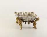 kínálótál porcelán/bronz DSPT-227