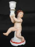 Puttó jelzett porcelán gyertyatartó Puttó jelzett porcelán gyertyatartó