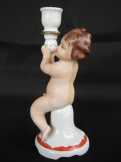 Puttó jelzett porcelán gyertyatartó