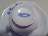 Régi porcelán kávéscsésze és alátét Régi porcelán kávéscsésze és alátét