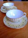 Wallendorf porcelán csészepár 