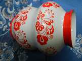 Zsolnay kalocsai mintás porcelán váza Zsolnay kalocsai mintás porcelán váza