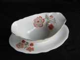 Zsolnay porcelán szószos tál