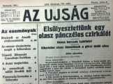100 ÉVES "Az Újság"I.világháborús tudósítások 1915