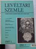 Levéltári Szemle 1989/1 