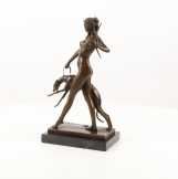 bronz szobor diana kutyával DC-16