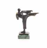 bronz szobor karate harcsos FA-92