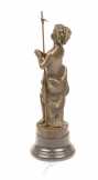 bronz szobor kísfiú imádkozik BR-33