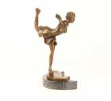 bronz szobor korcsolyázó nő BJ-29