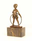 bronz szobor lány BJ-23