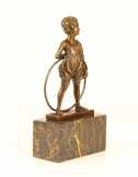 bronz szobor lány BJ-23