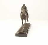 bronz szobor ló zsoké FA-77