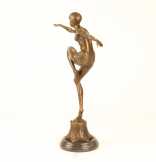 bronz szobor nő art-deco DSBJ-25