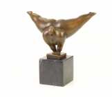 bronz szobor nő modern KF-36
