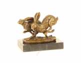 bronz szobor nyulak DSSL-40 bronz szobor nyulak DSSL-40