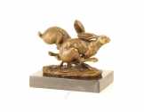 bronz szobor nyulak DSSL-40