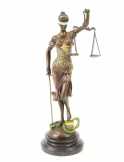 bronz szobor színezet justicia BG-26 
