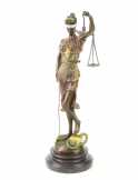 bronz szobor színezet justicia BG-26 