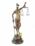 bronz szobor színezet justicia BG-26 