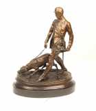 bronz szobor vadász YY-7