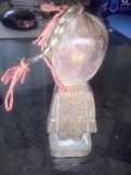 Régi fa szobor 10cm