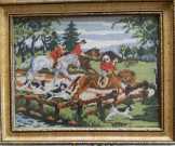 Gobelin festmény fa keretben 