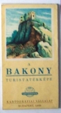 Bakony turistatérképe 1966 Kartográfiai Vállalat