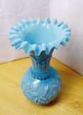 Antik blue opaline váza Portieux Vallerysthal
