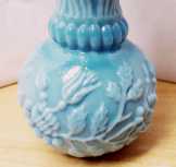 Antik blue opaline váza Portieux Vallerysthal