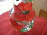 Gyönyörű virágmintás váza