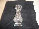 Ibolya váza 15cm magas vastag üveg