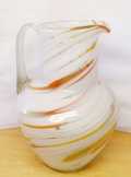 Muránói Splatter Art Glass boroskancsó márványos