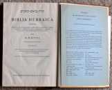 Biblia Hebraica Biblia Hebraica